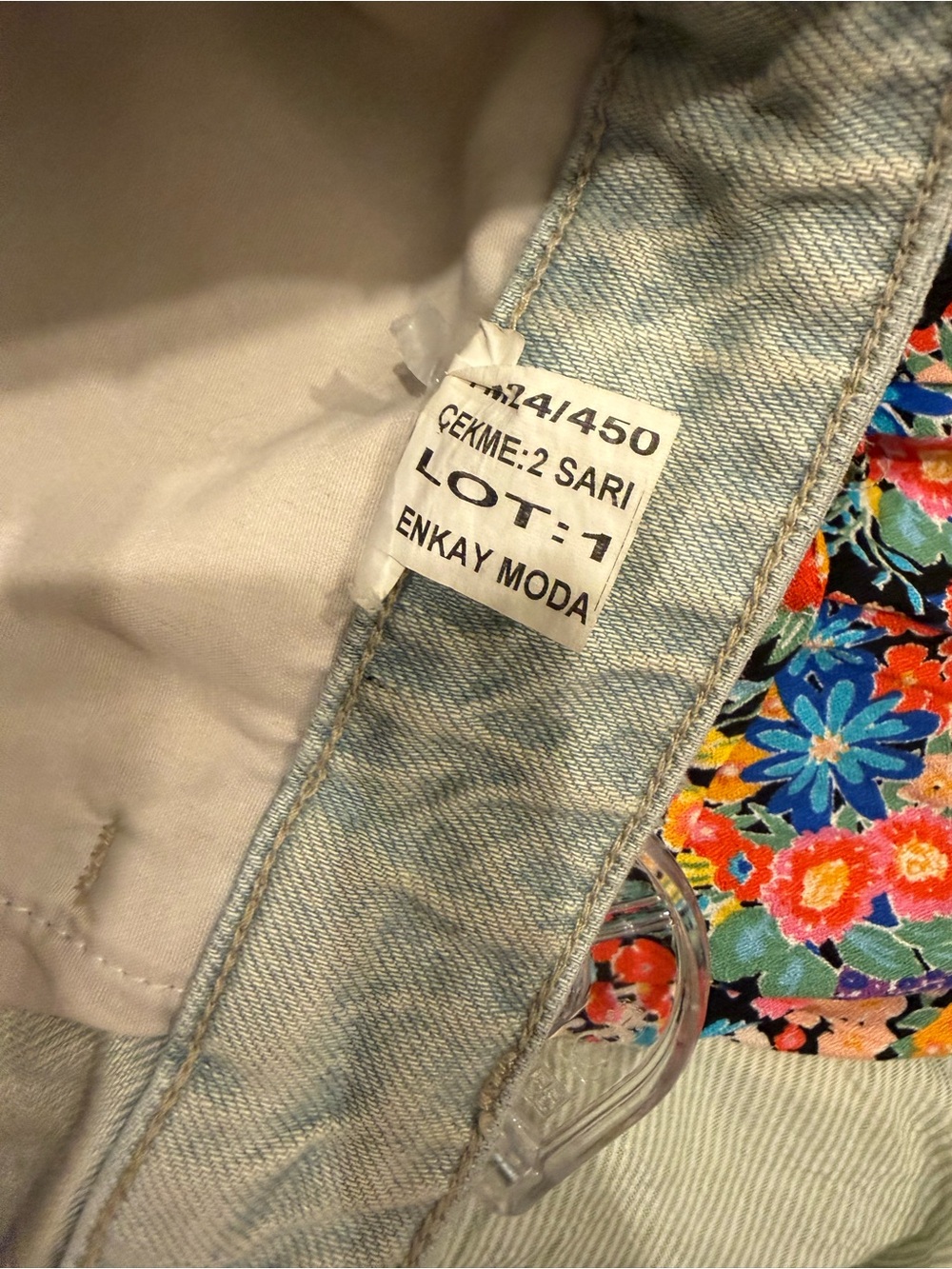 Asymmetrical Jean Skort (Sample piece from Free People/Anthropologie factory) - Picture 7 of 7